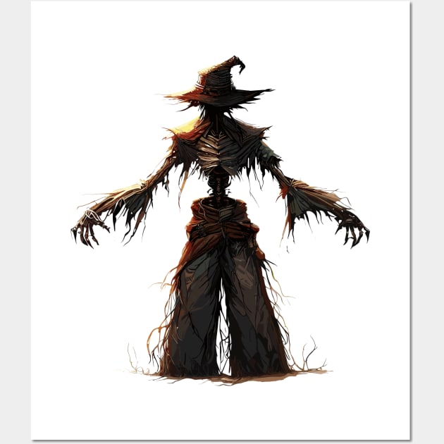 Spooky Scarecrow Wall Art by TomFrontierArt